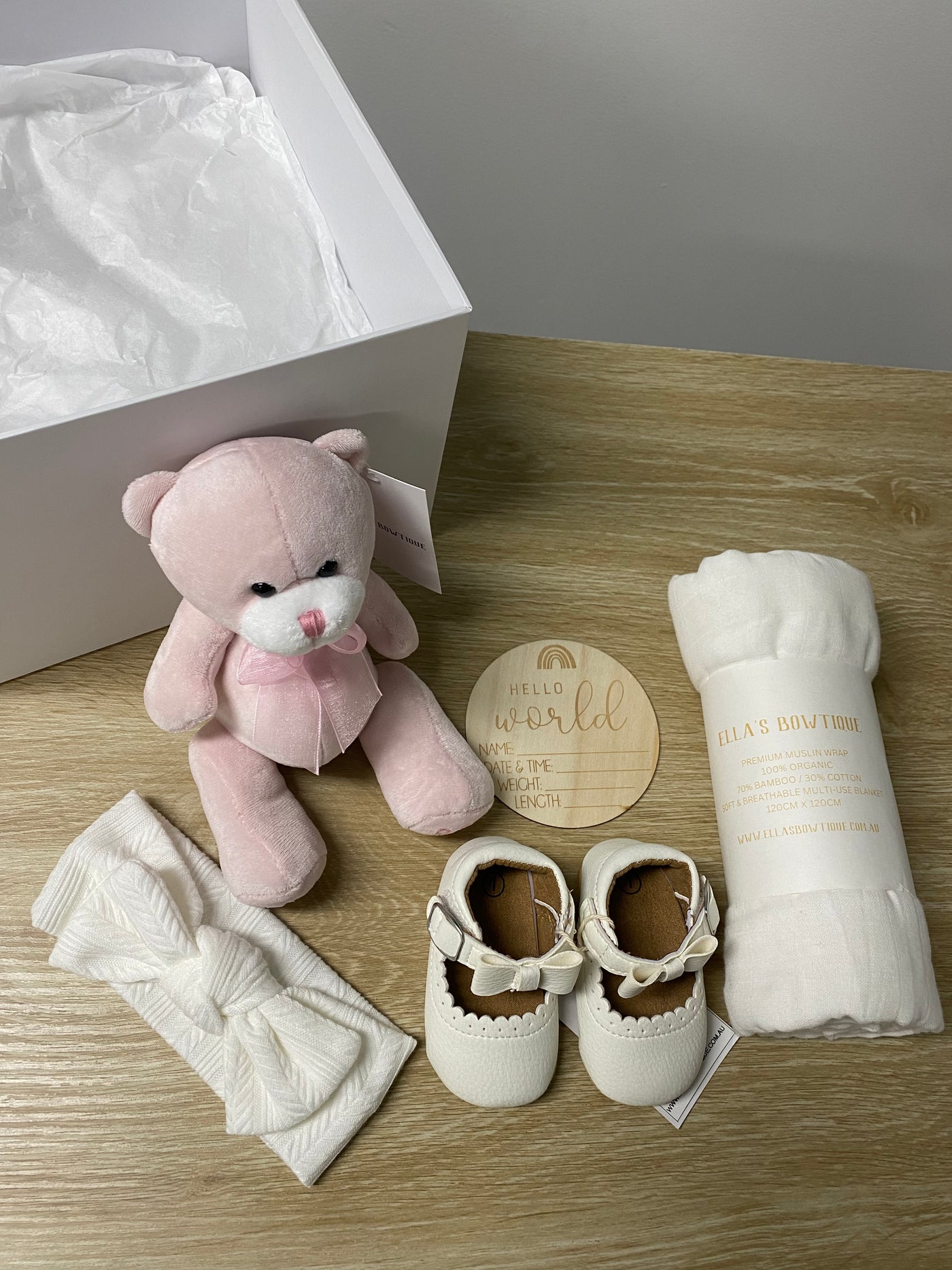 Ivy White Baby Gift Box