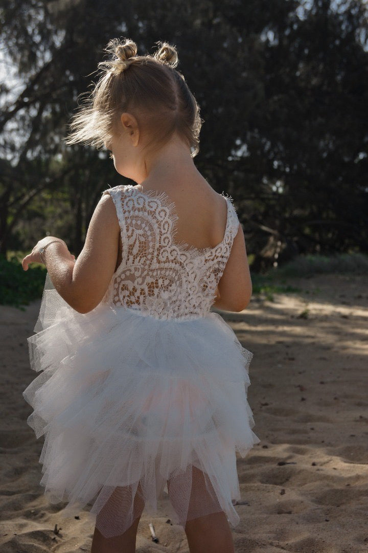 Tutu top lace dress